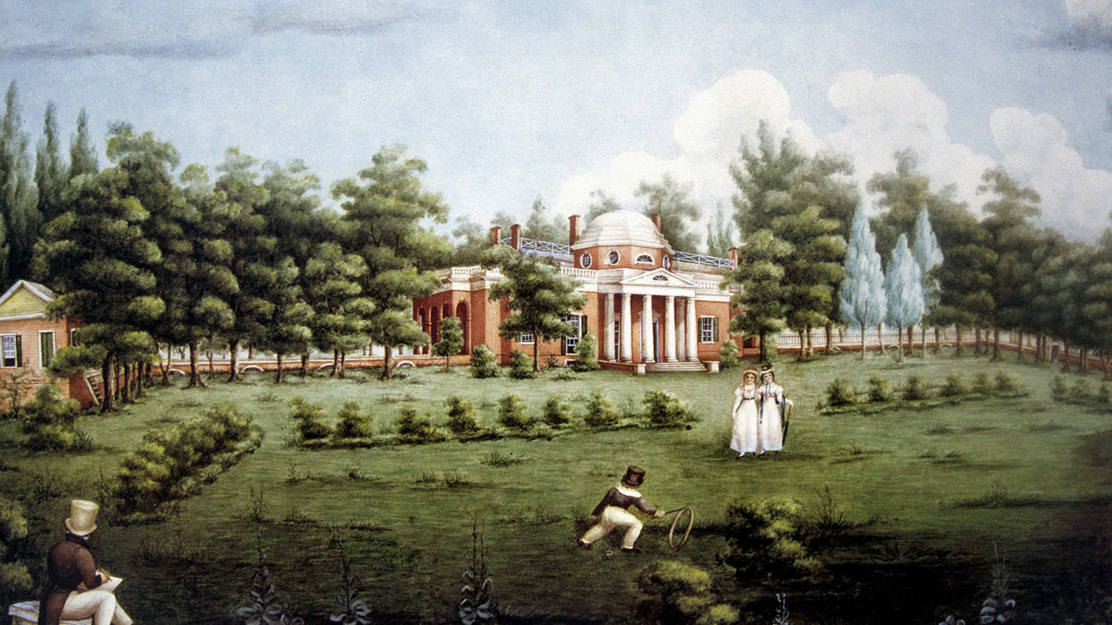 Monticello Plantation Artwork Wallpaper