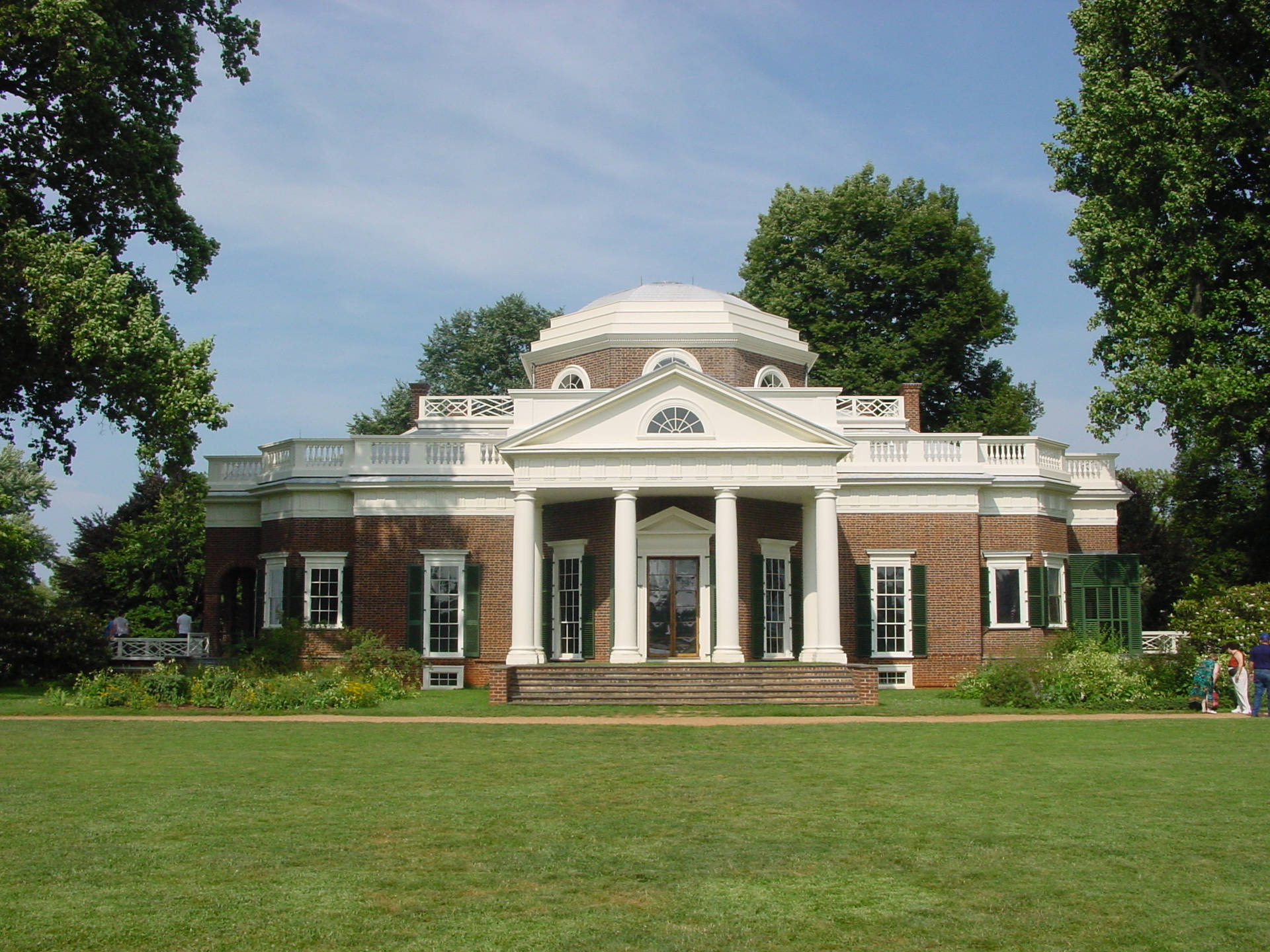Monticello With Trees Wallpaper