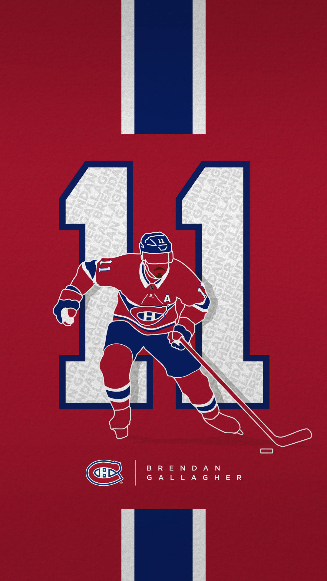 Montreal Canadiens Brendan Digital Kunst markerede baggrunden Wallpaper