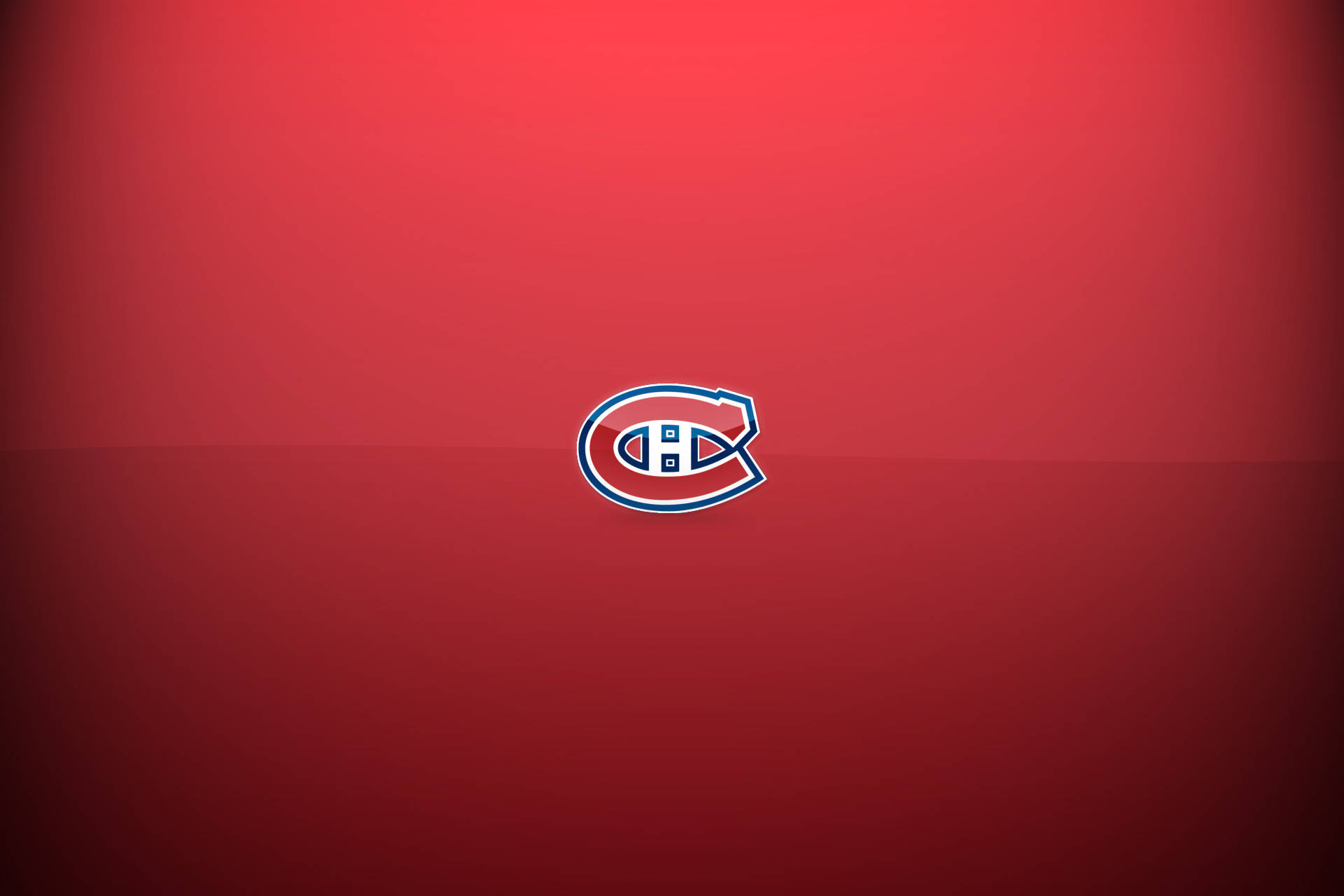 Montreal Canadiens Minimalist Logo Tapet: Et smukt minimalistisk design af det ikoniske Canadien-logo. Wallpaper