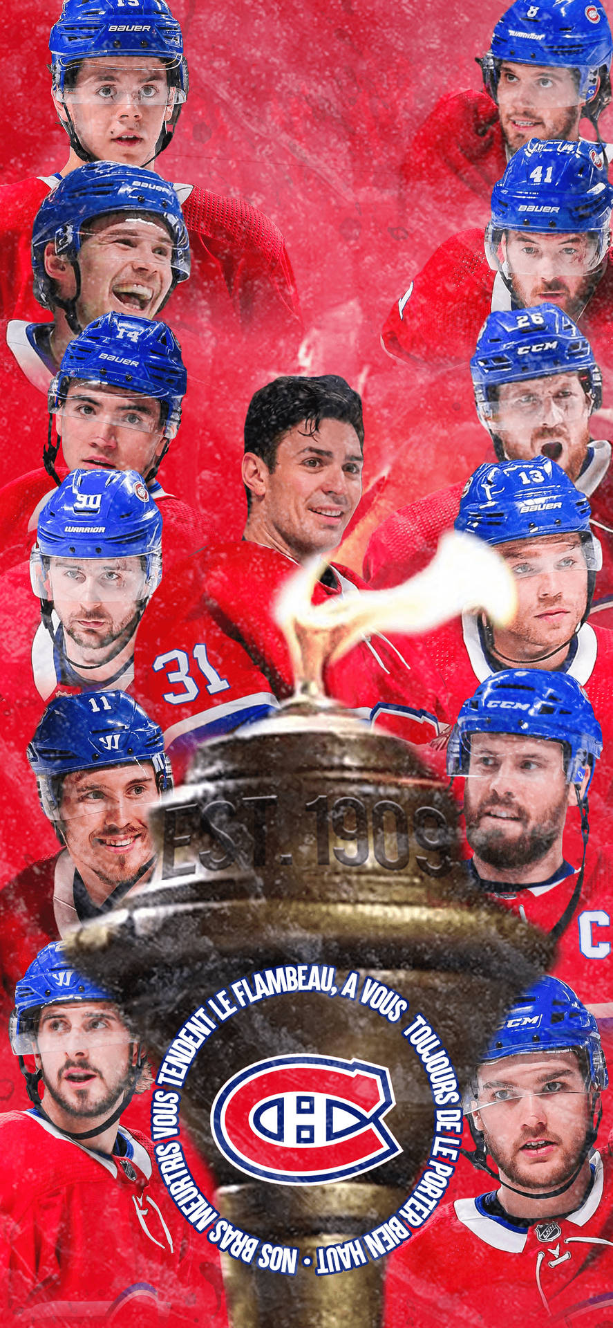 Montreal Canadiens Player Telefon Wallpaper