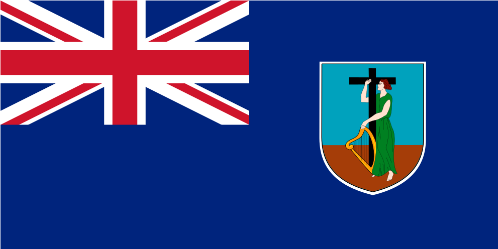 Montserrat Flag Image PNG
