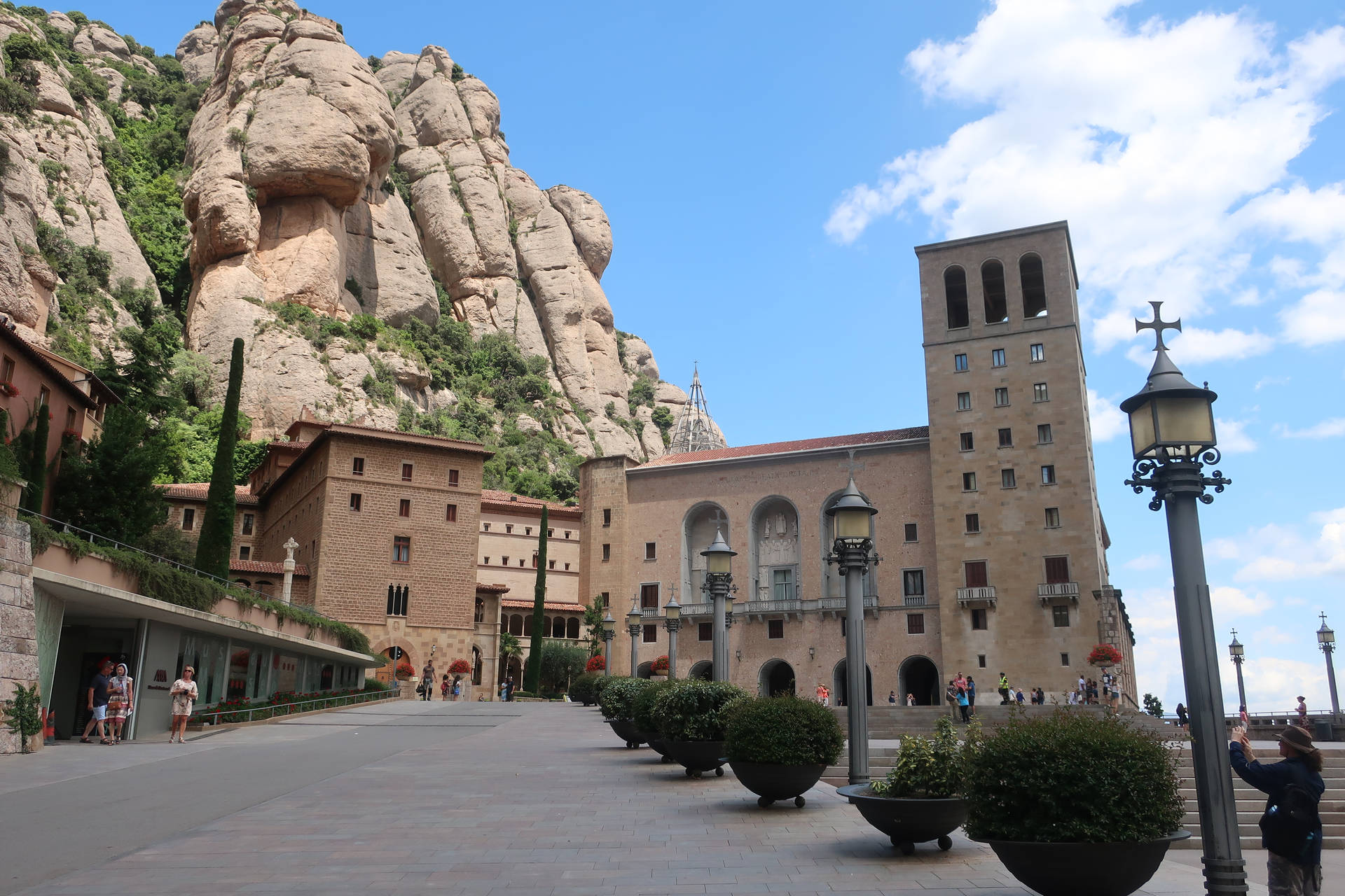 Stunning View of Urbanized Montserrat Wallpaper