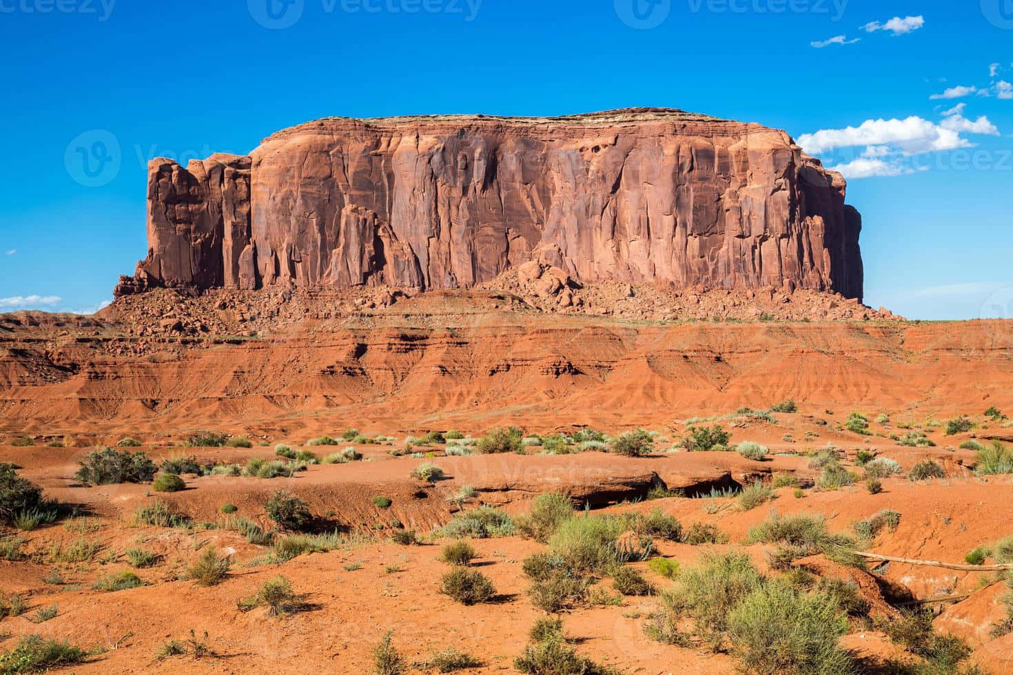 Monument Valley Navajo Tribal Park Gigantiske Klipper Formationer Multifarvet Tapet Wallpaper