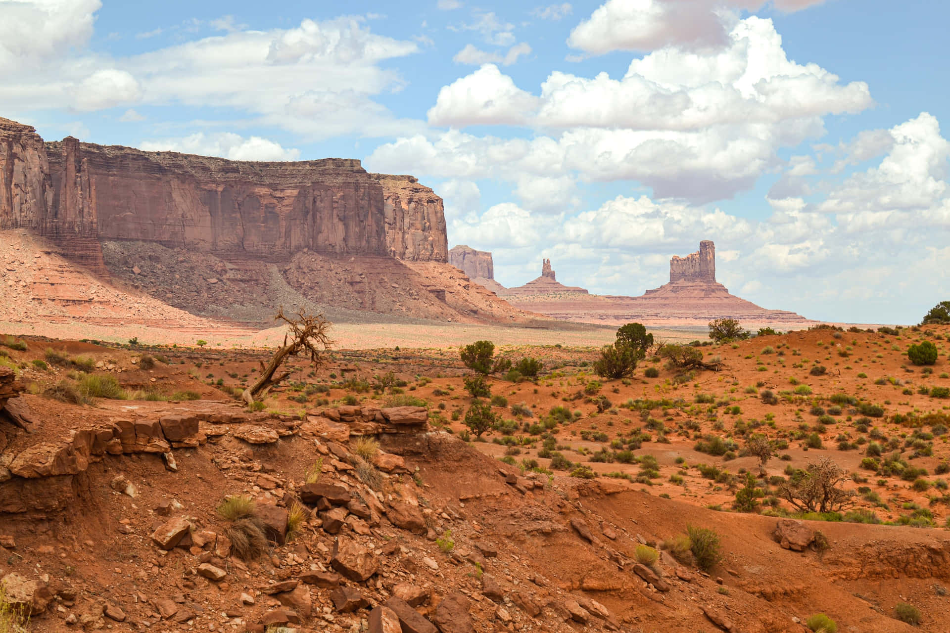 Monumentvalley Parque Tribal Navajo Formaciones De Tierra. Fondo de pantalla