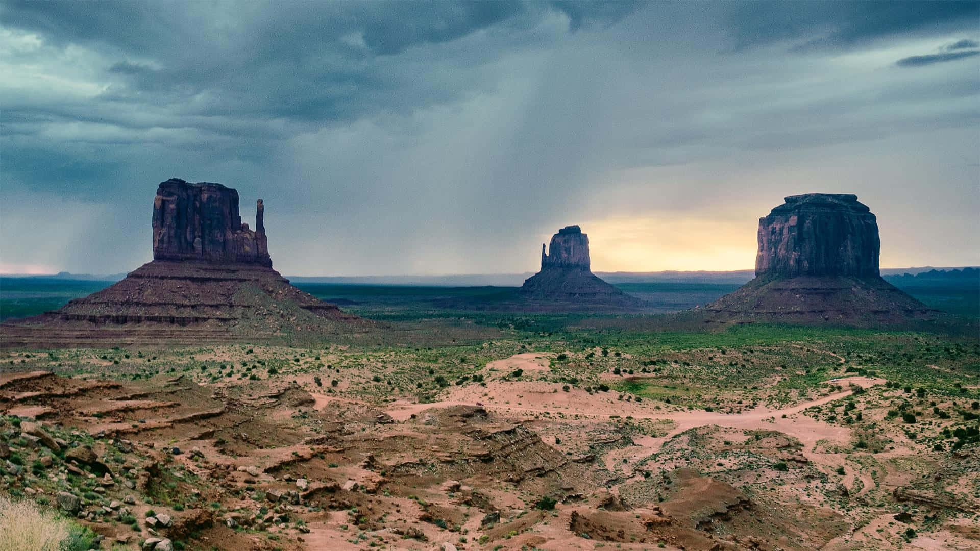 Parquetribal Navajo Monument Valley Plantas. Papel de Parede