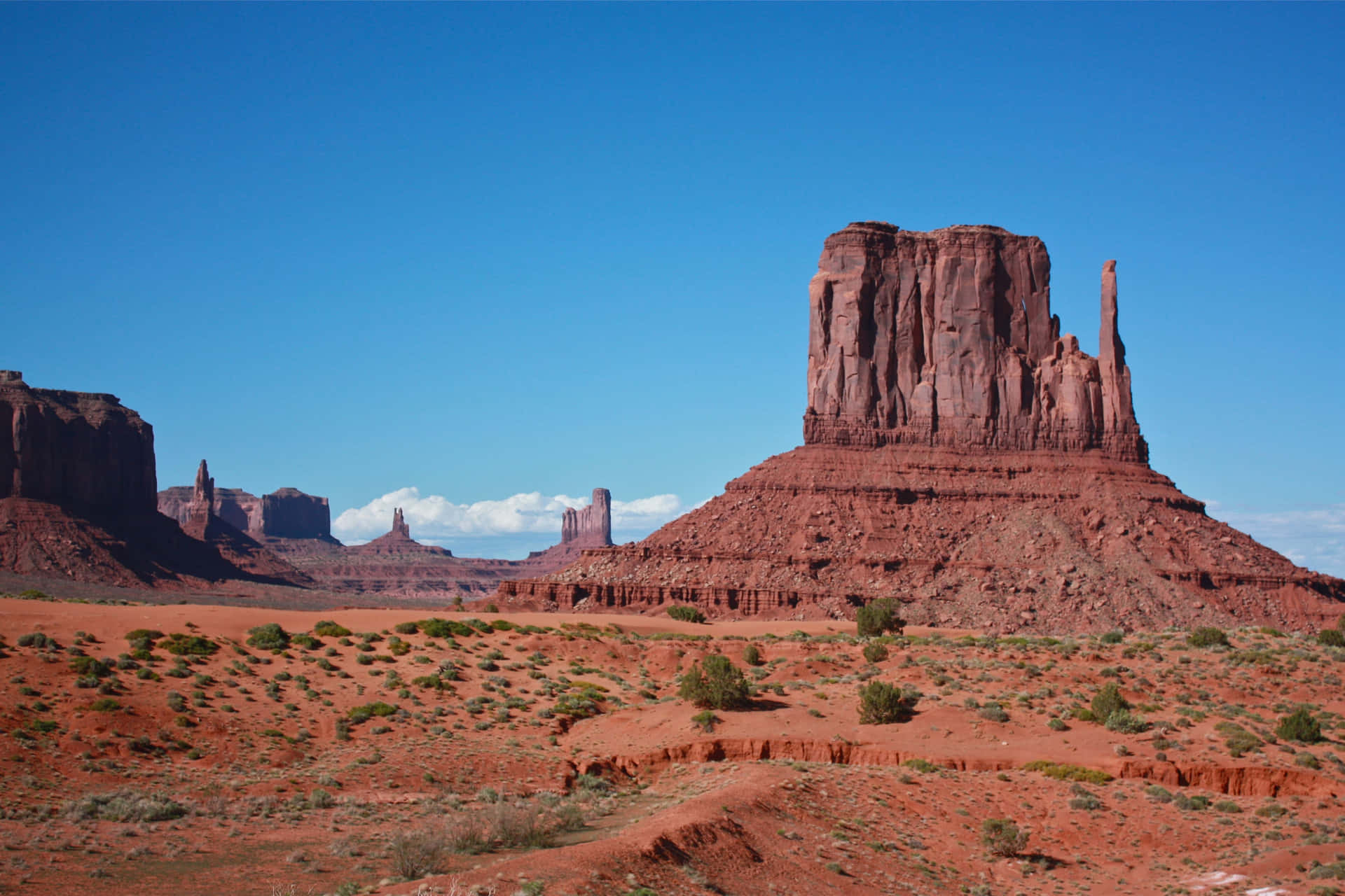 Monument Valley Navajo Stammespark Westlicher Handschuh Wallpaper