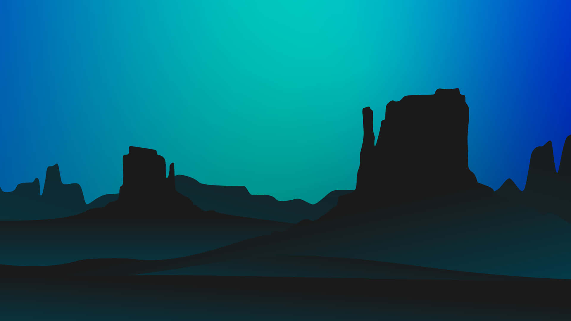Monument Valley Vector Art Minimal Background Wallpaper