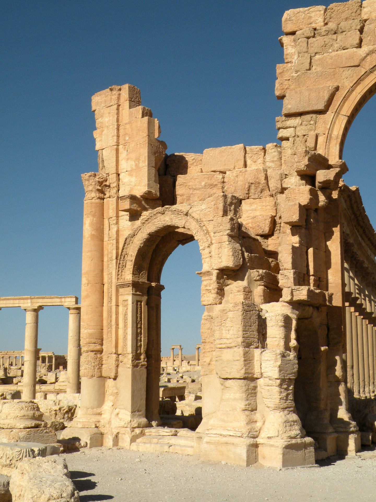 Monumental Arch Of Palmyra Wallpaper