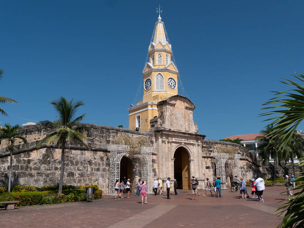 Monumento Torre Del Reloj Cartagena Wallpaper