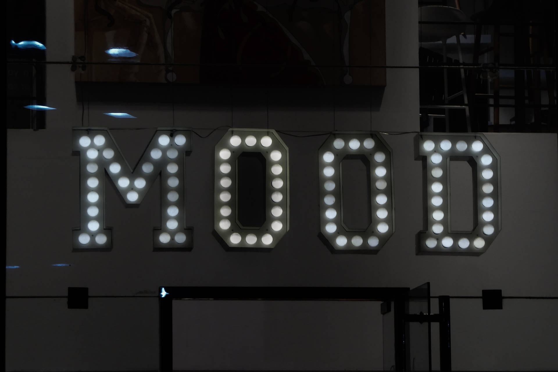 Mood In Light Font Text