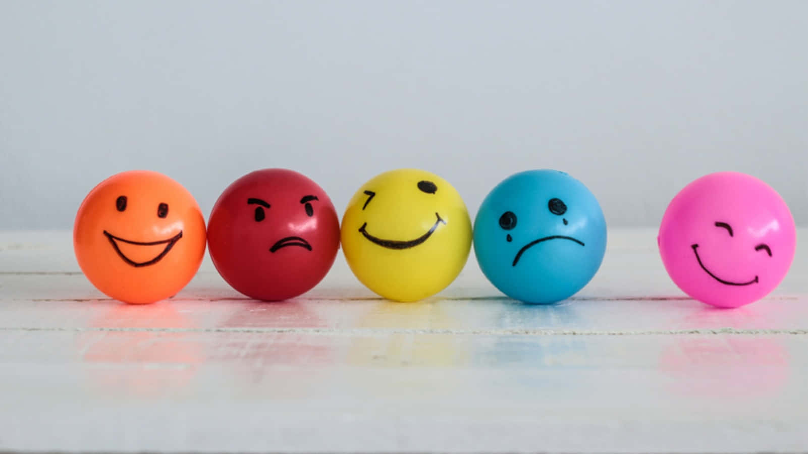 Colorful Easter Eggs With Smiley Faces