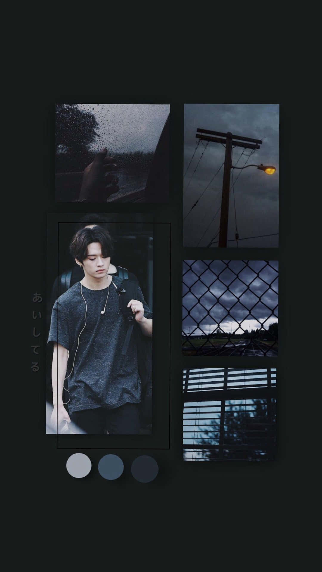 Moody Aesthetic Collagewith Person Wallpaper