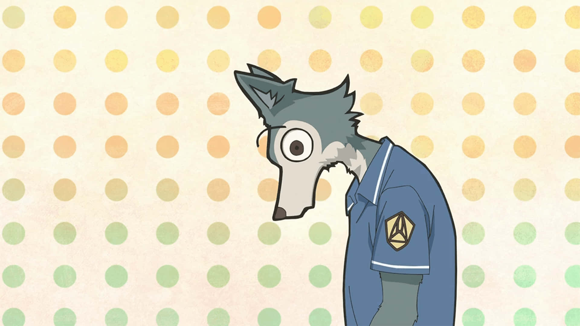 Moody Close-up Of Beastars' Lead Character, Legoshi Wallpaper