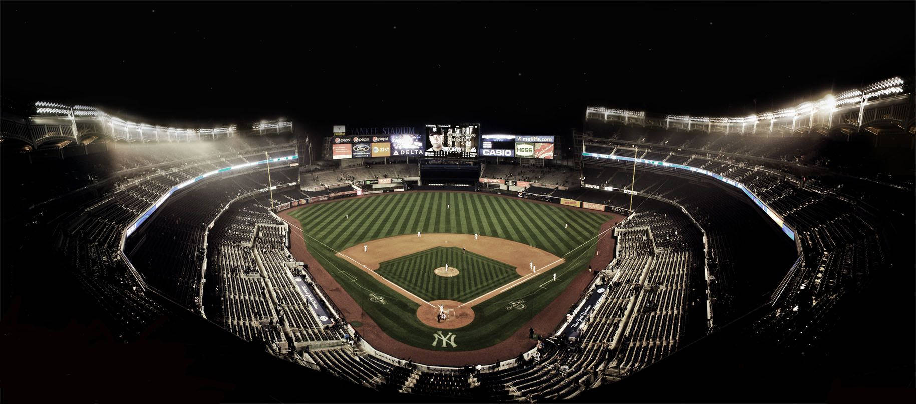 Moody Yankee Stadium View Wallpaper