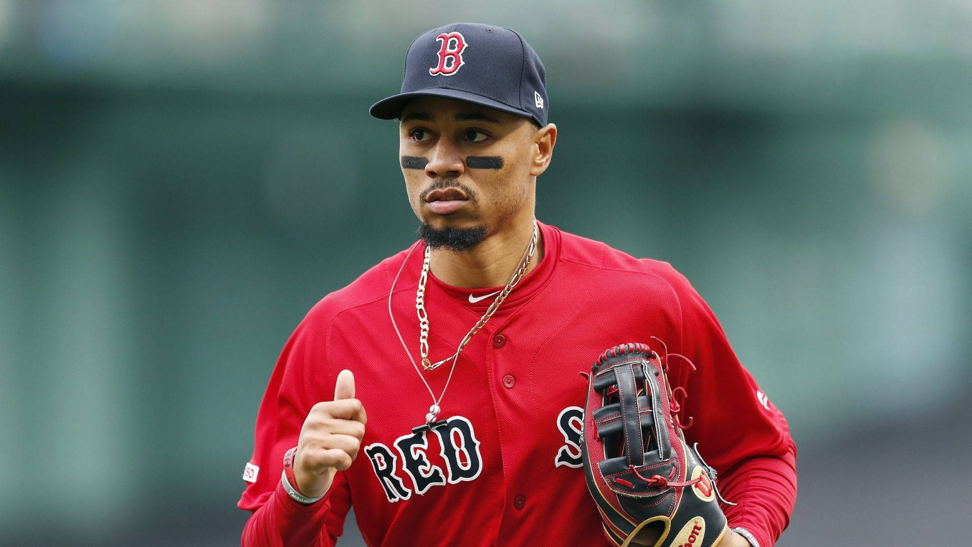 Download Mookie Betts In Red Sox Wallpaper