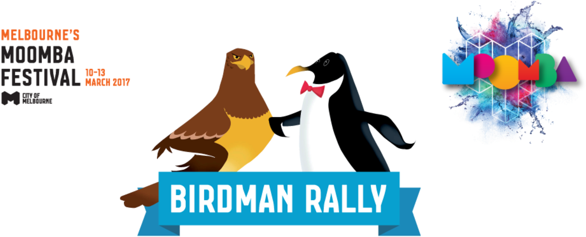 Moomba Festival Birdman Rally Banner PNG