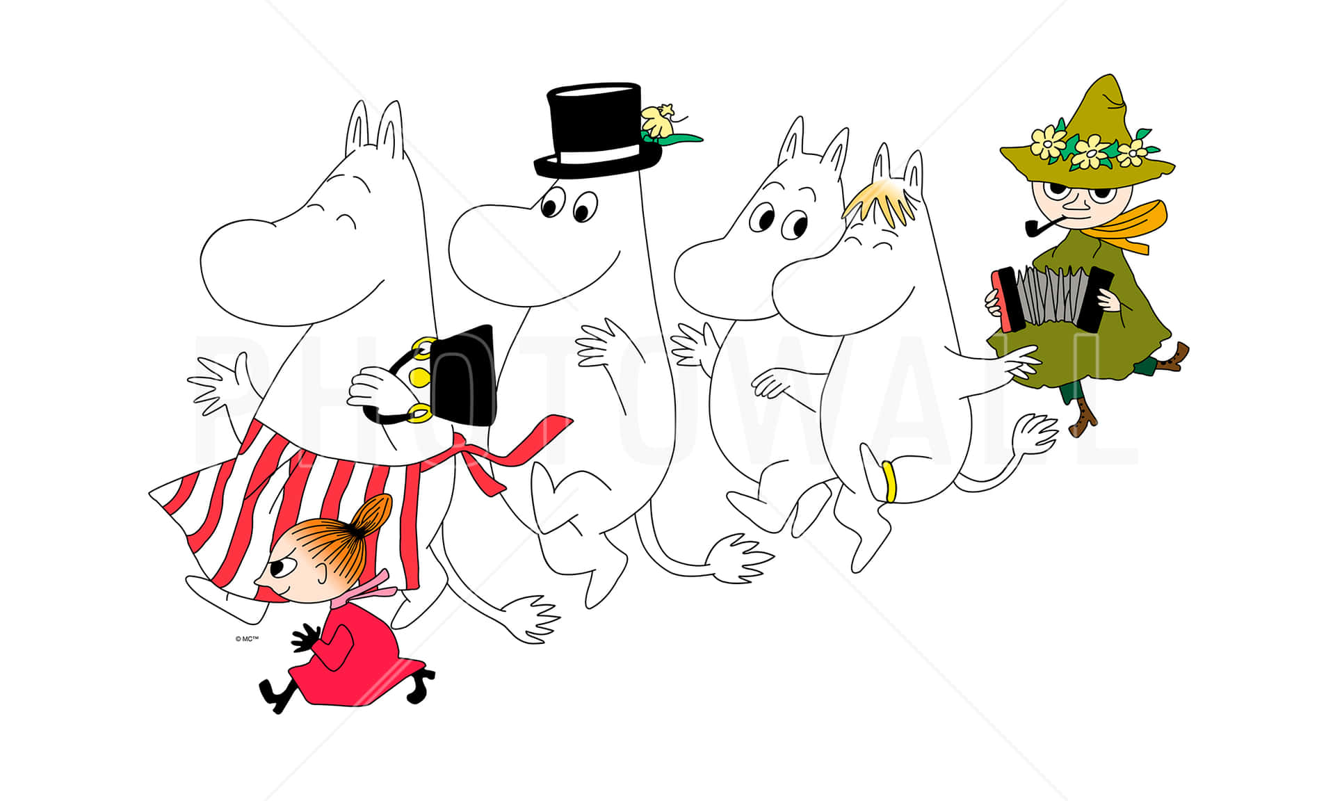 Moomin Desktop Parade Wallpaper