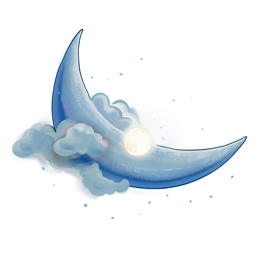 Moon And Clouds Transparent Png Jde26 PNG