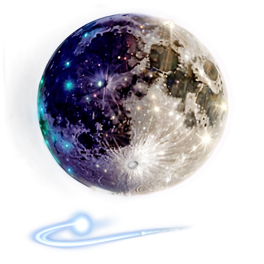 Moon And Cosmos Transparent Png Fdr34 PNG