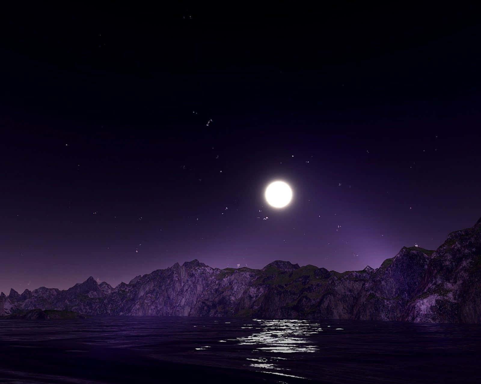 Moonlight serenade in the cosmic sky
