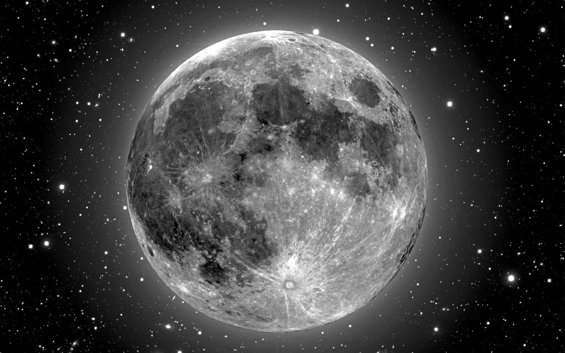 Mondund Sterne Hintergrund Mit Einer Auflösung Von 2560 X 1600