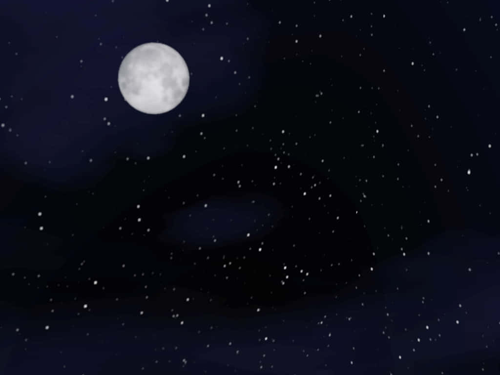Moon And Stars Iphone Dark Sky Wallpaper