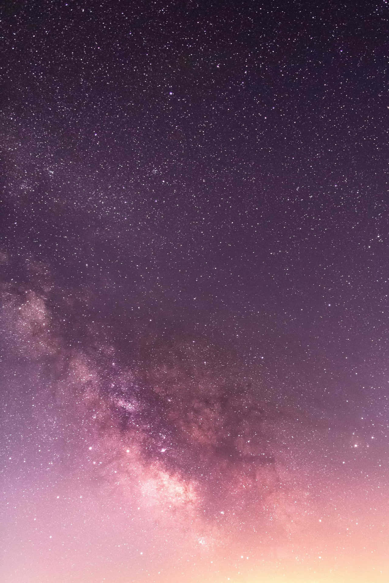 Genießensie Die Schönheit Des Nachthimmels Mit Diesem Iphone-hintergrundbild Im Mond- Und Sternen-design. Wallpaper