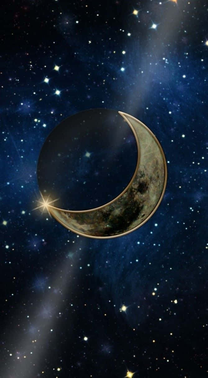 Moon And Stars Phone Celestial Wallpaper