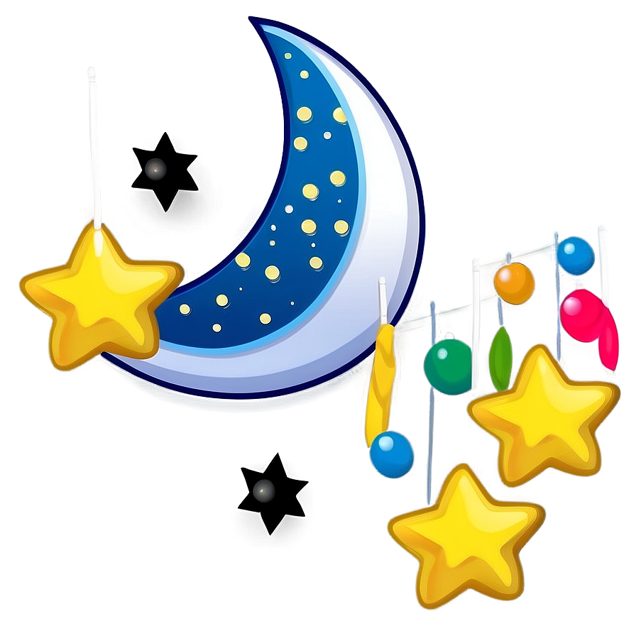 Moon And Stars Transparent Png 05252024 PNG