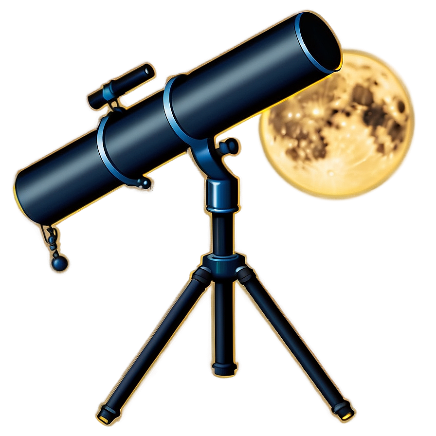 Moon And Telescope Transparent Png Rtj PNG