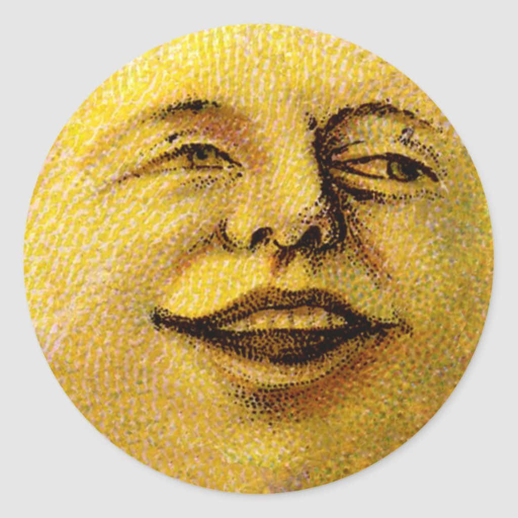 Look up the sky and admire the Magical moon face!