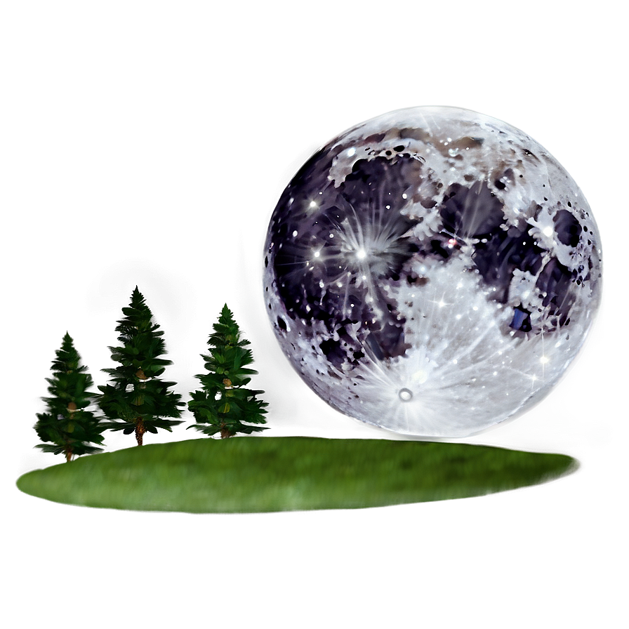 Moon Illuminated Path Png Hel PNG