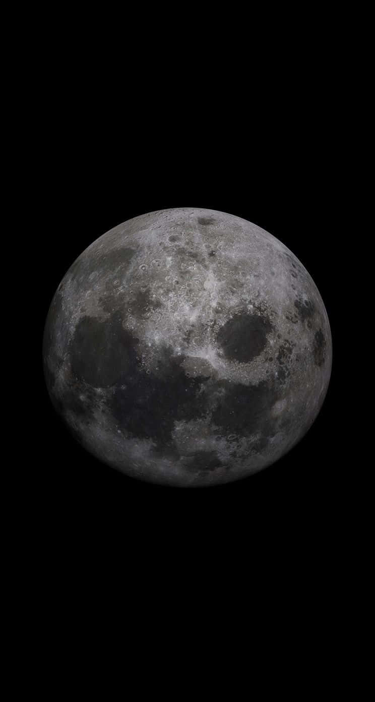 Hold øje med de virkelige måner, der modtager dig og forlad med denne fantastiske Måne Iphone. Wallpaper