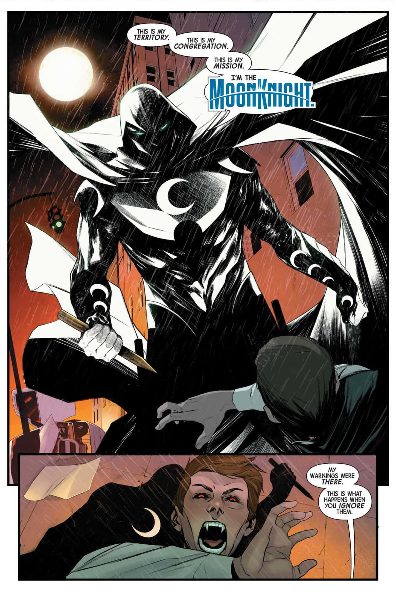 Moon Knight courageous and determined