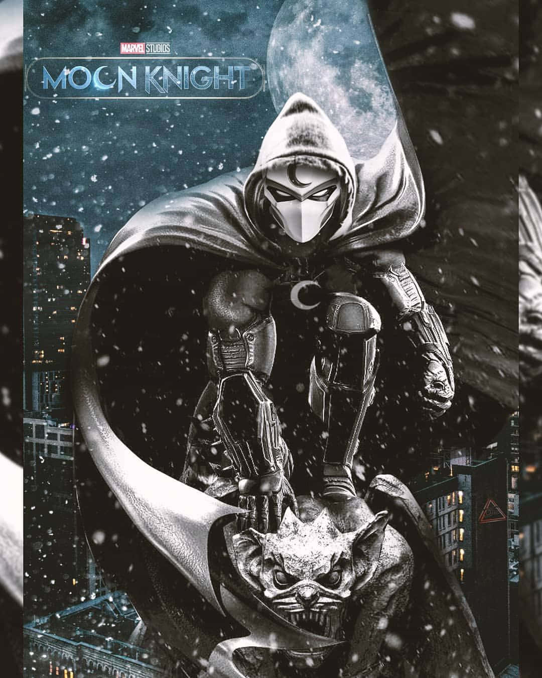 Moon Knight stands vigilant against the dark forces
