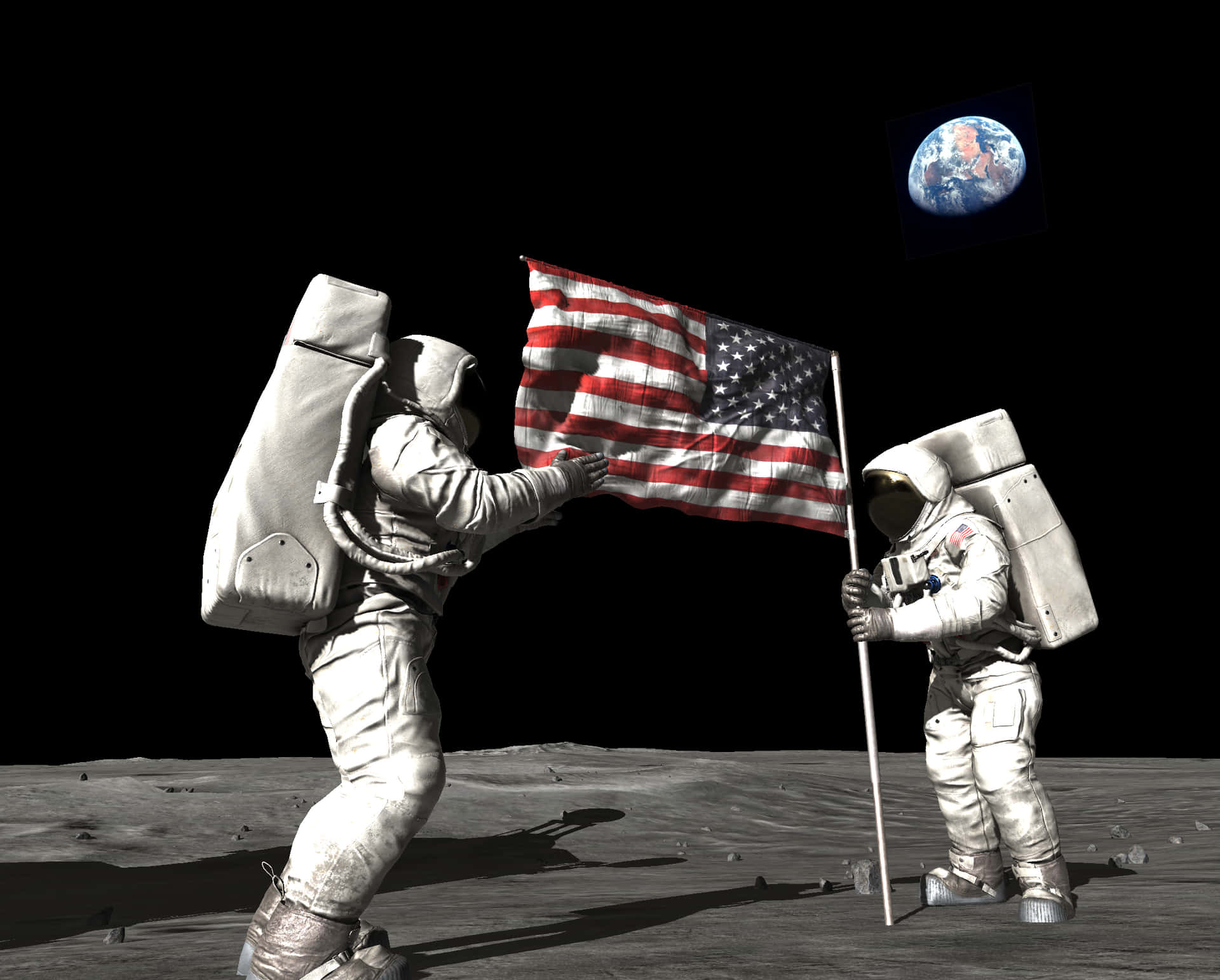 Aprimeira Aterrissagem Na Lua - 20 De Julho De 1969.