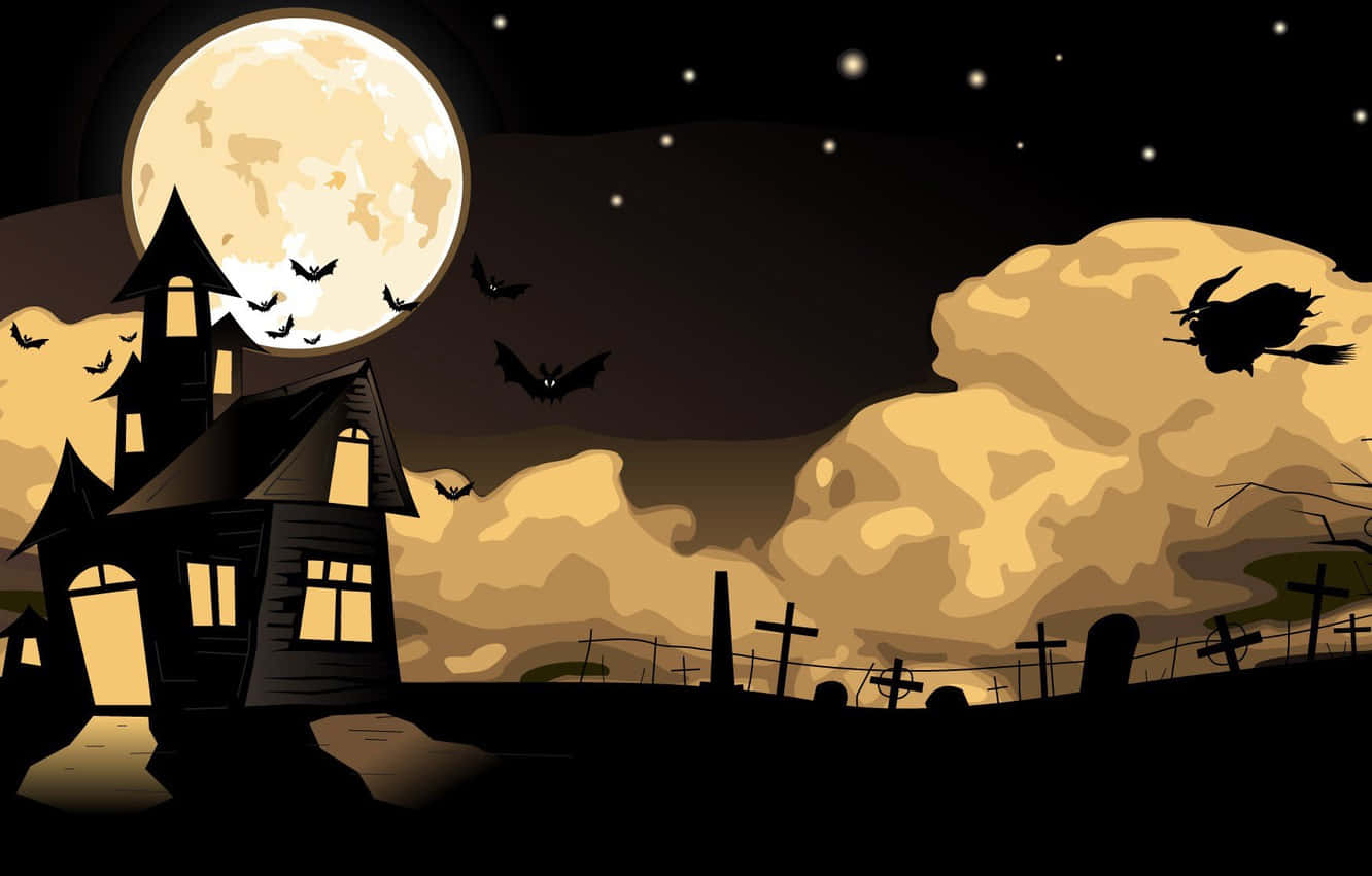 Disfrutade Una Noche Tranquila Bajo La Luz De La Luna. Fondo de pantalla