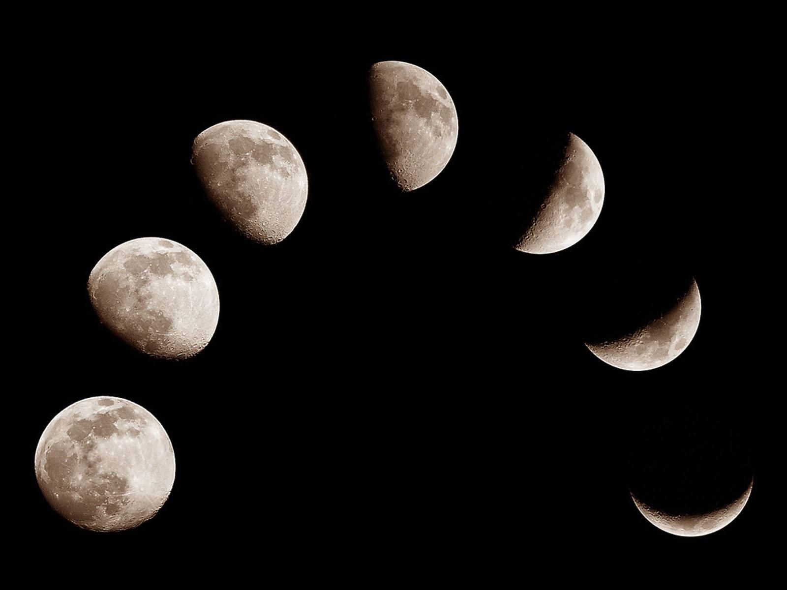 Moon Phases Arch Wallpaper