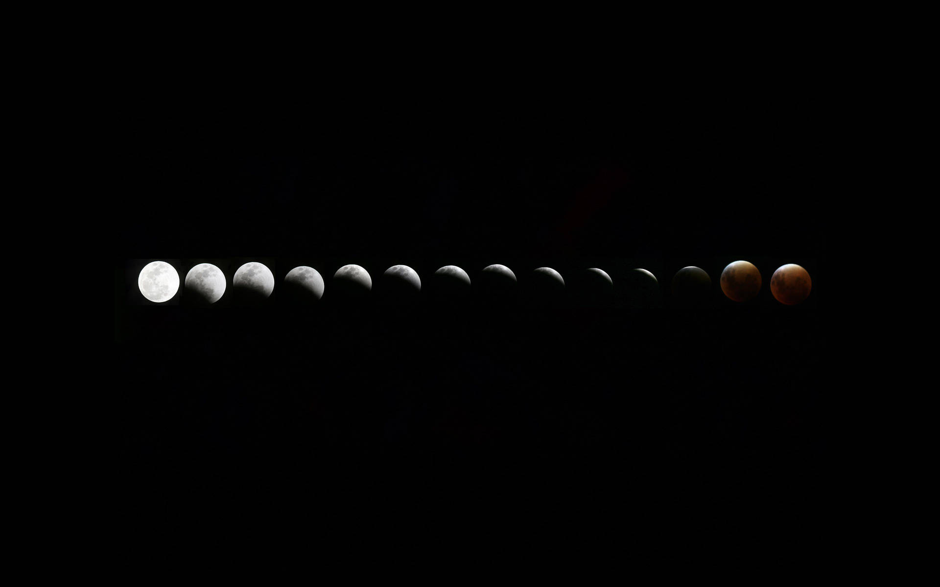 Moon Phases Black Mac Wallpaper
