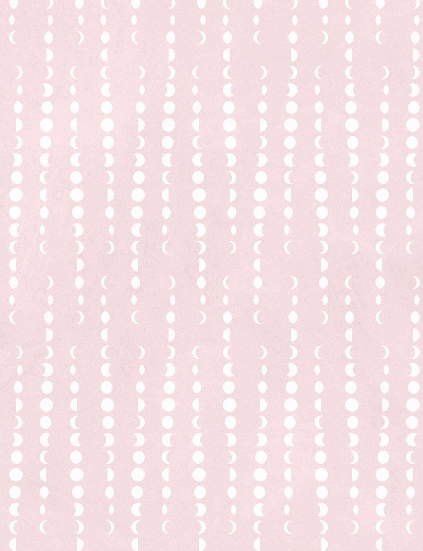 Moon Phases Plain Pink Wallpaper