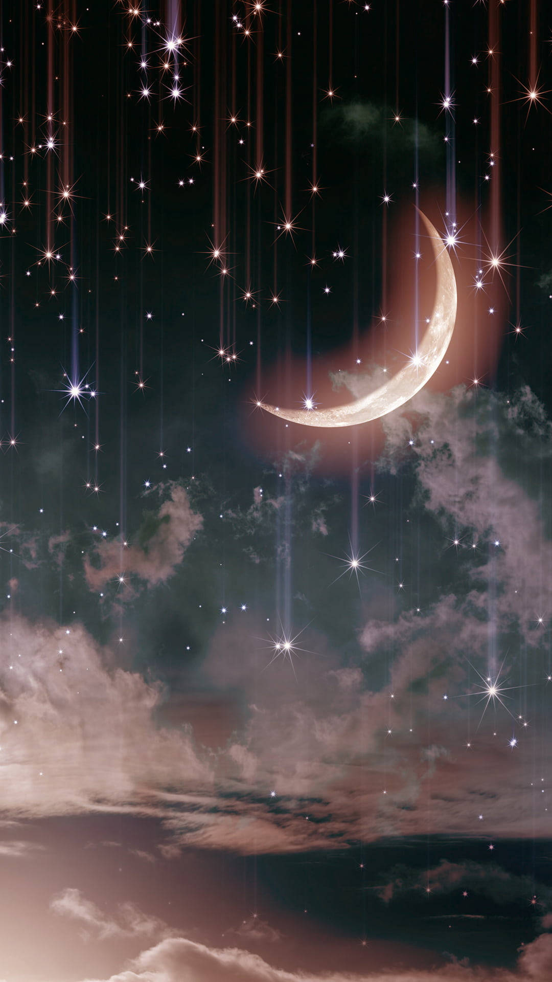 Moon in Dark Night Sky · Free Stock Photo