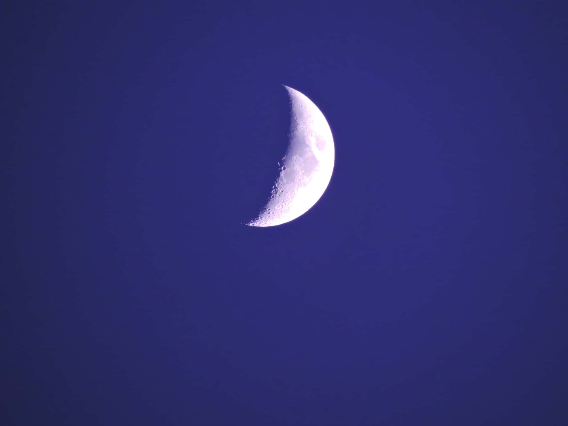 Blue Crescent Moon Picture