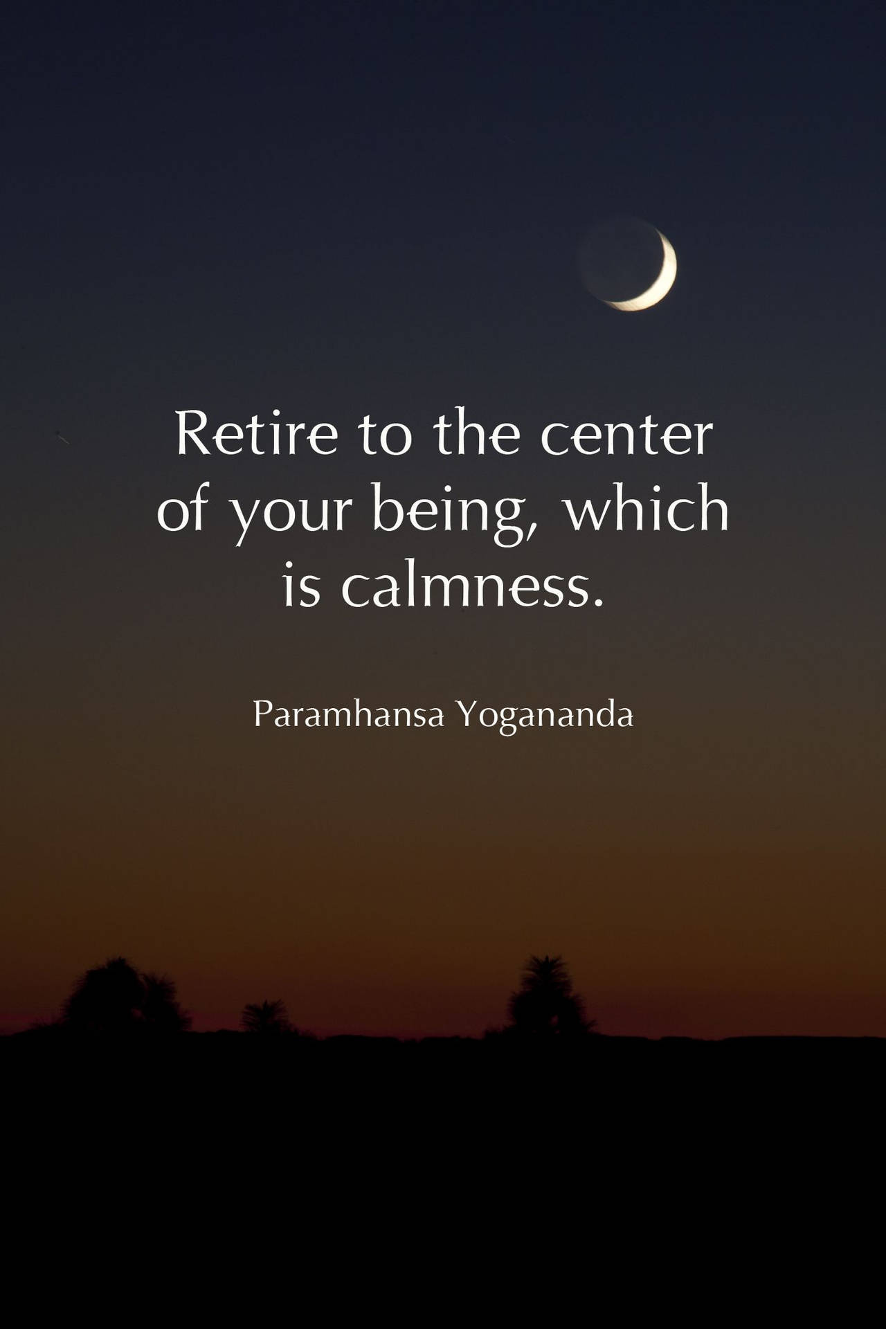 Månens citat Paramhansa Yogananda Living Room Wallpaper: Tag lykken gennem at følge dine drømme. Wallpaper