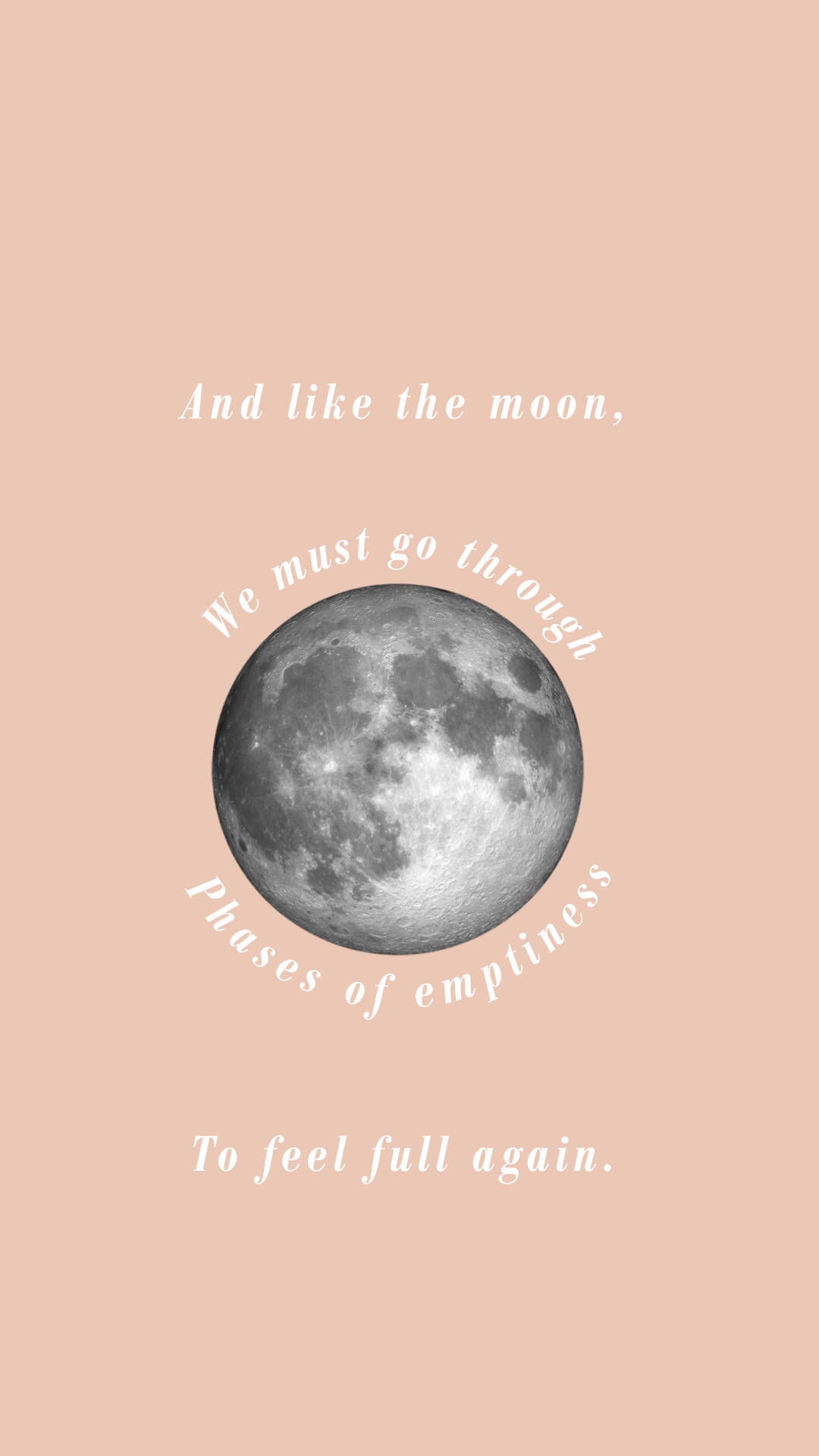 Moon Quotes Peach