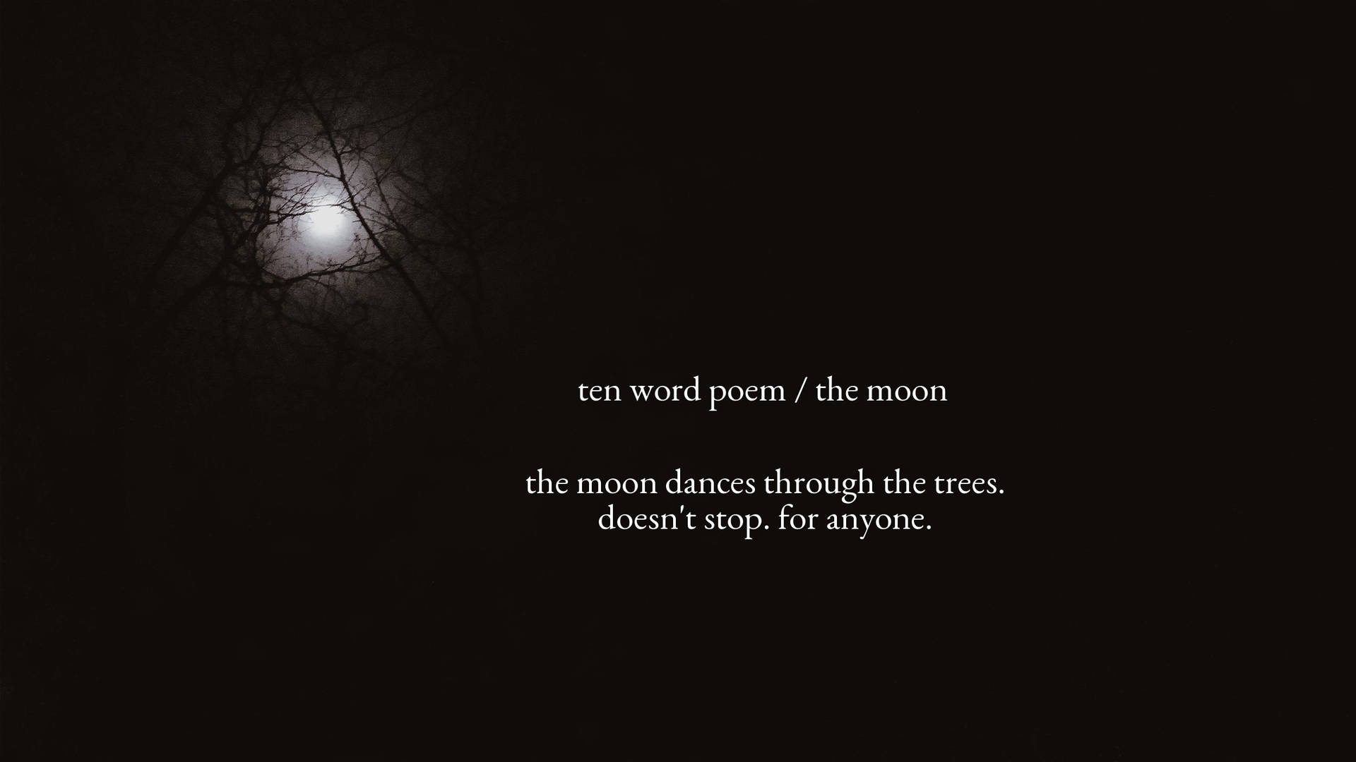 Moon Quotes Ten Words