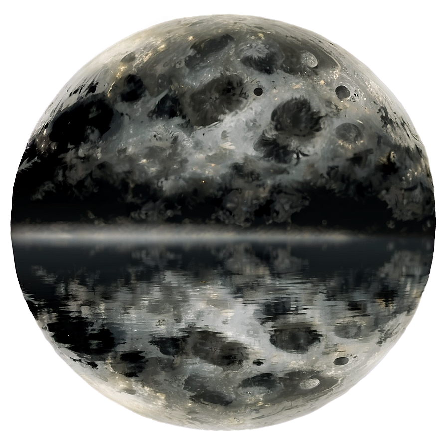 Moon Reflection Transparent Png 05252024 PNG