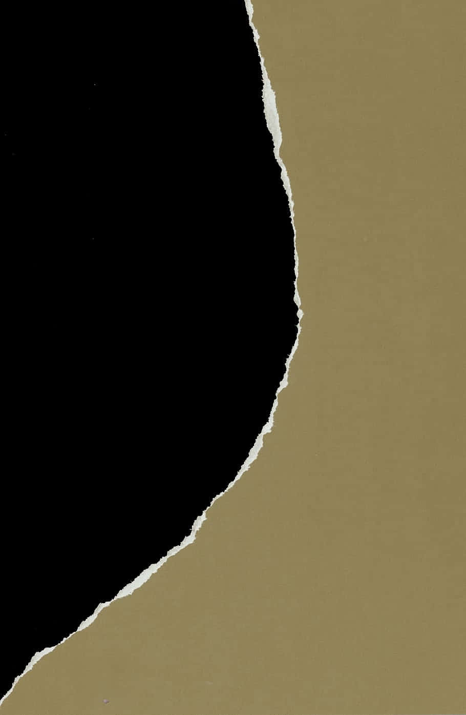 Moon Shaped Black Torn Paper Background