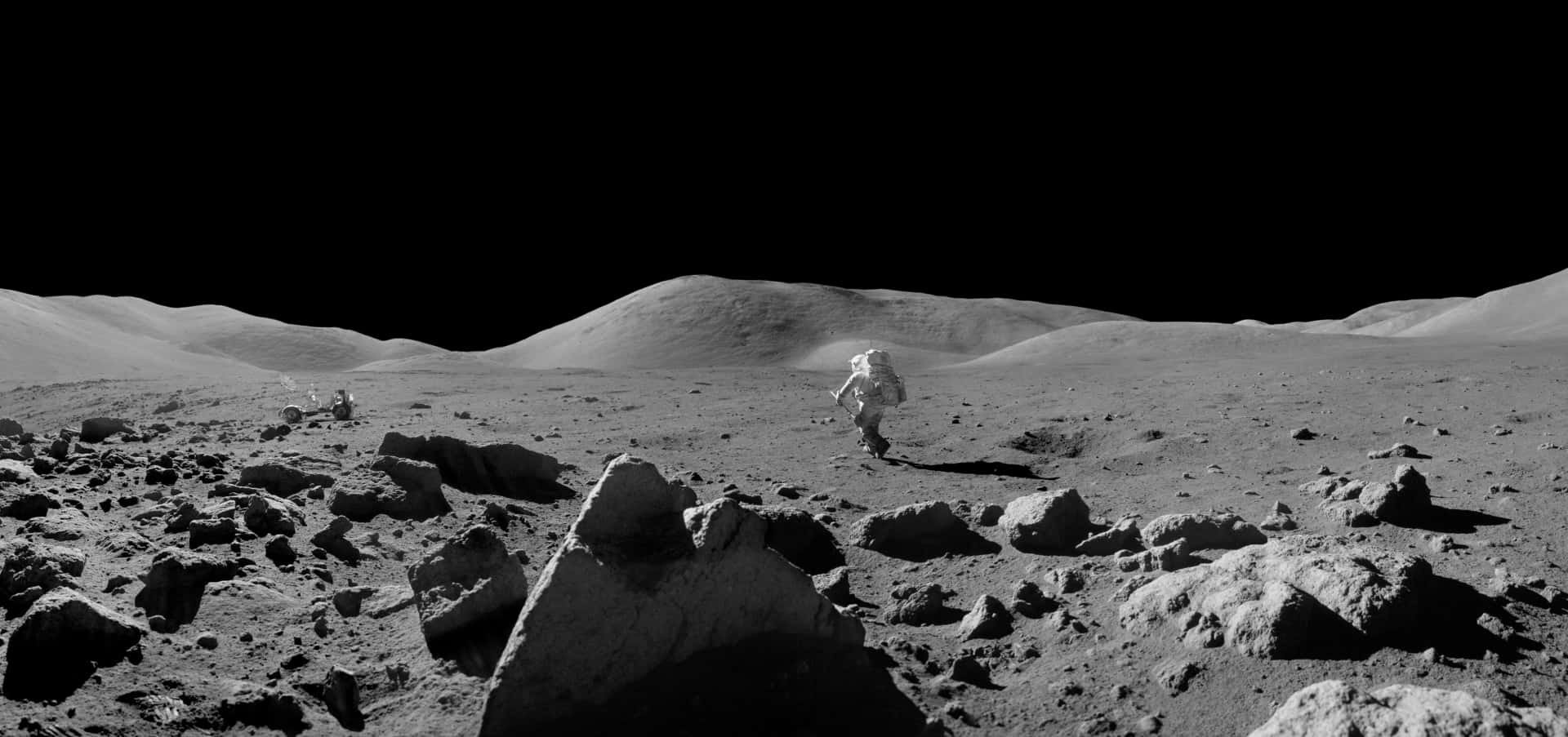Majestic Landscape of the Lunar Surface
