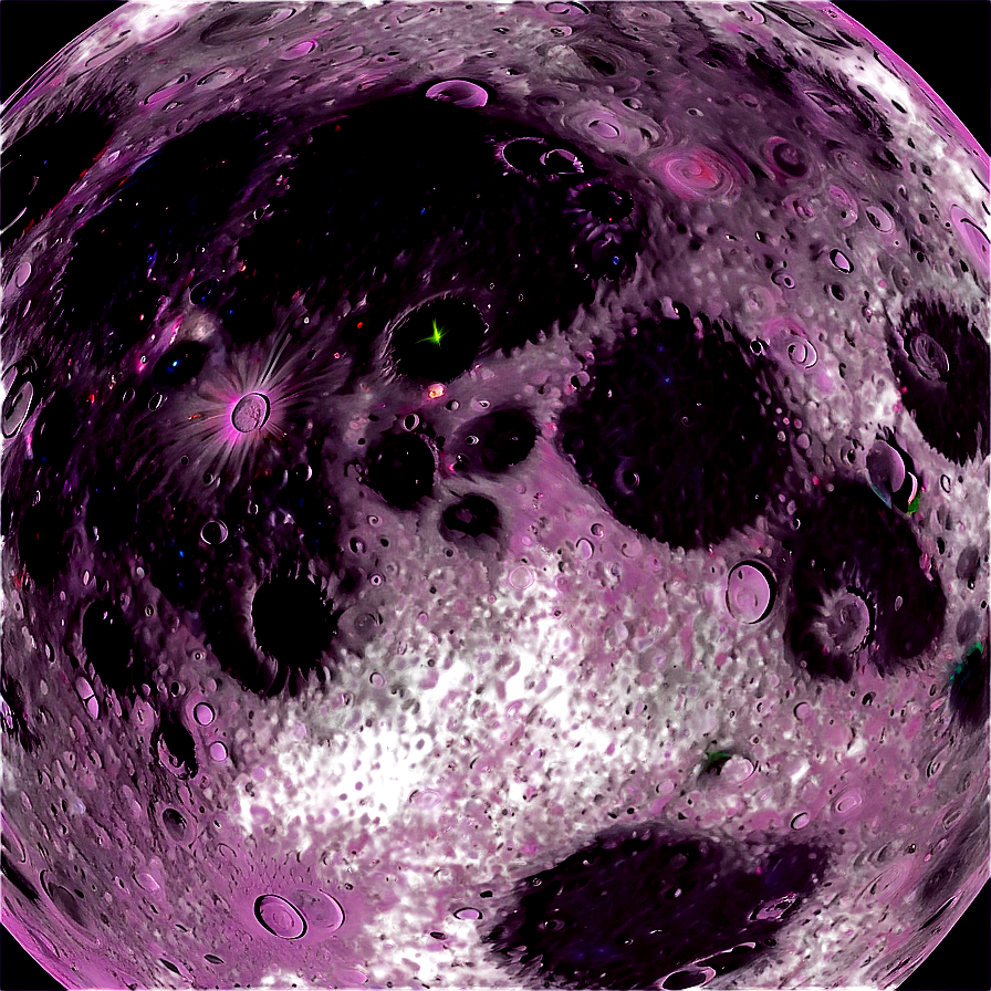 Moon Surface With Galactic Viewpoint Png Rbm31 PNG